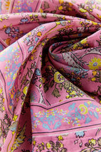 Pink Floral Bandana - Stylish Women's Bandana Scarf