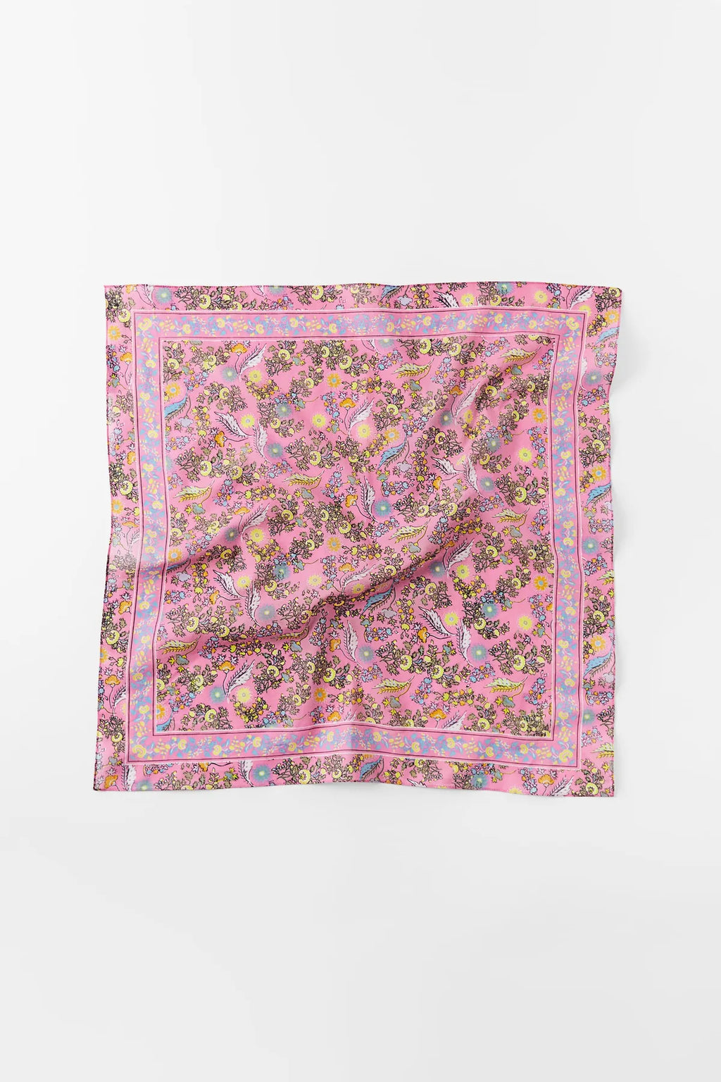 Pink Floral Bandana - Stylish Women's Bandana Scarf
