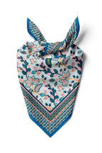 Blue Patterned Cotton Bandana - Cotton Bandana Scarf for Everyday Use