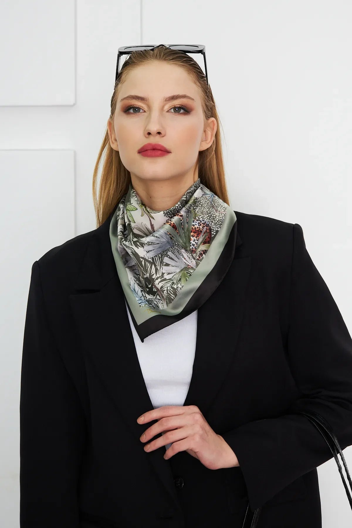 Leopard Print Scarf - Colorful Patterned Women's Scarf