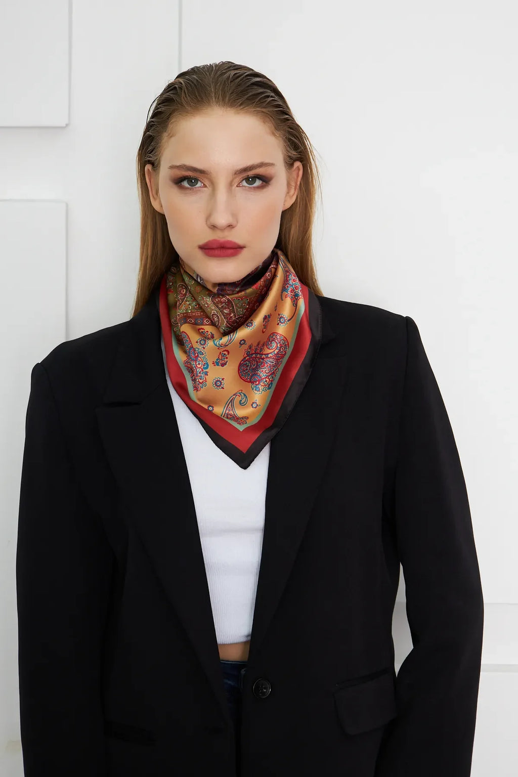 Women's Ethnic Patterned Scarf Bandana - Stylish Women's Bandana Scarf