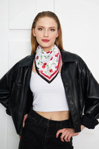 Women's Cherry Pattern Scarf Bandana - Stylish Women's Bandana Scarf