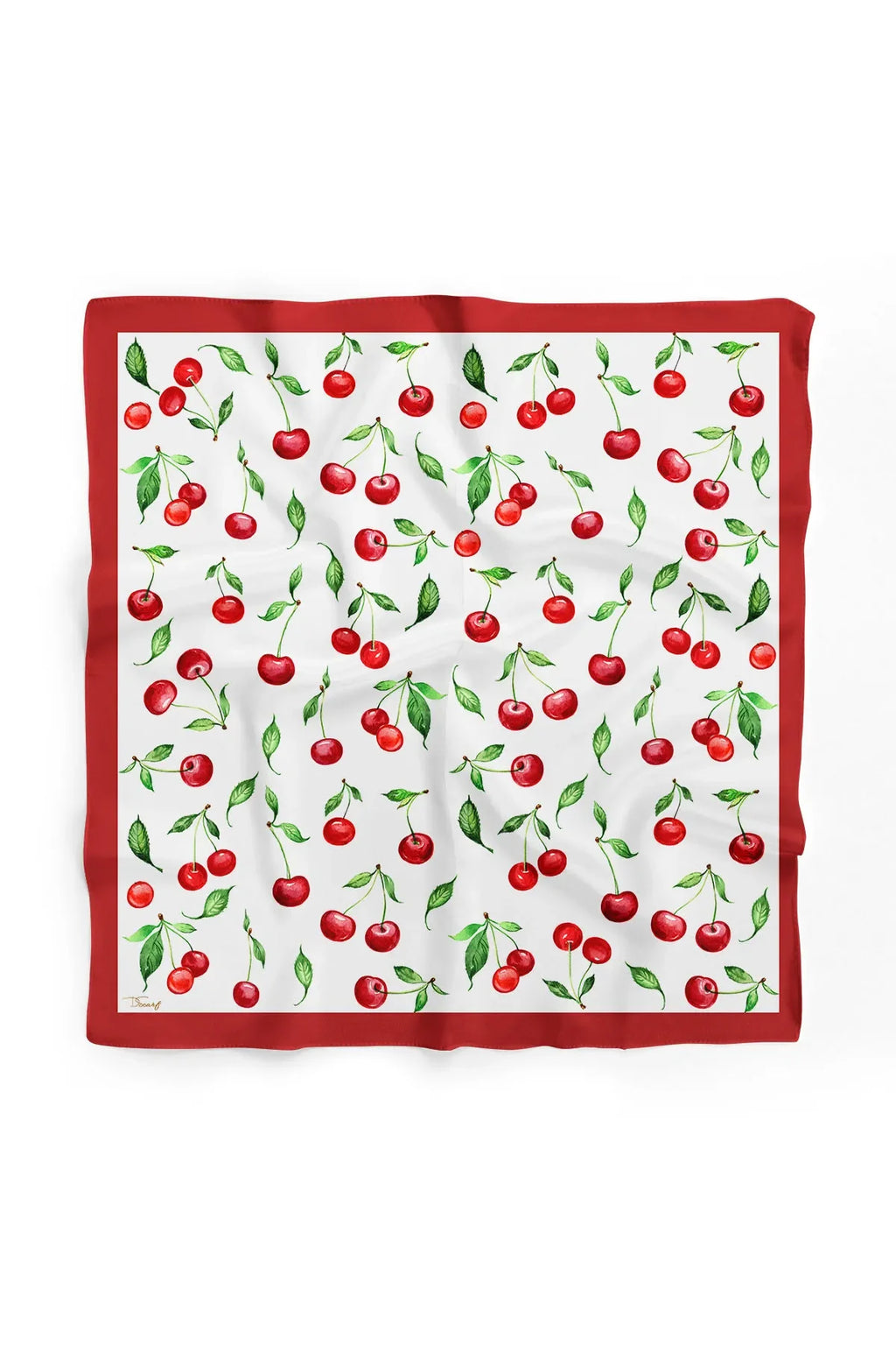 Women's Cherry Pattern Scarf Bandana - Stylish Women's Bandana Scarf