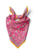 Women's Pink Floral Pattern Scarf Bandana - Stylish Women's Bandana Scarf