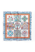 Women's Blue Patterned Scarf Bandana - Stylish Women's Bandana Scarf