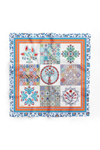 Women's Blue Patterned Scarf Bandana - Stylish Women's Bandana Scarf