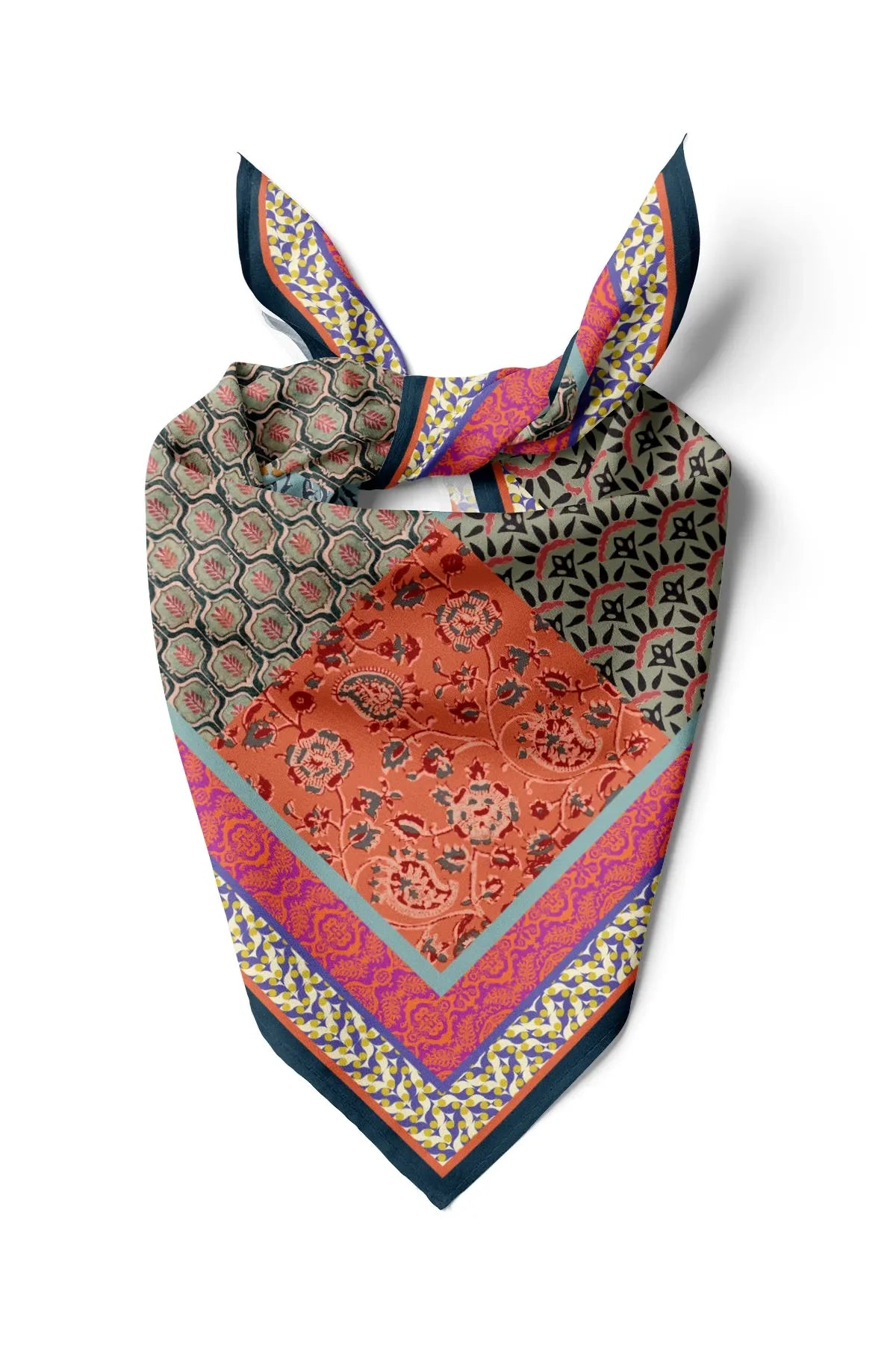 Women's Authentic Patterned Scarf Bandana - Stylish Women's Bandana Scarf