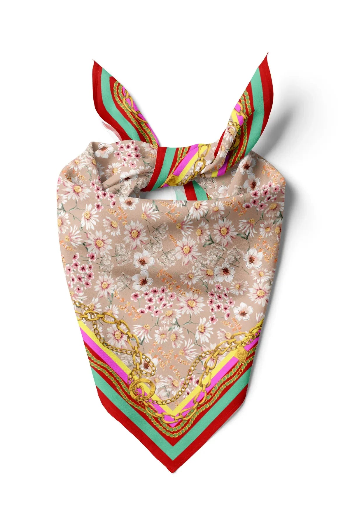 Women's Floral Pattern Scarf Bandana - Stylish Women's Bandana Scarf
