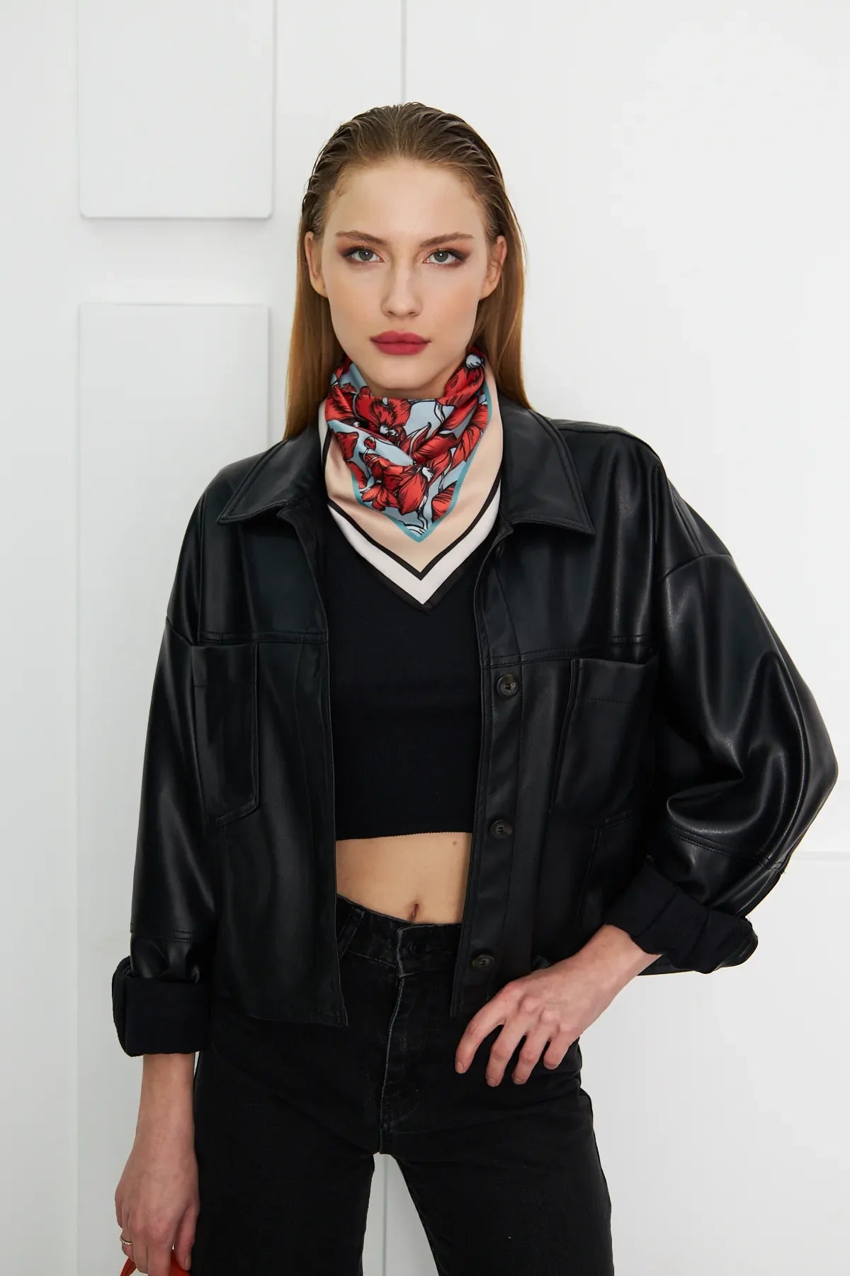 Women's Floral Pattern Scarf Bandana - Stylish Women's Bandana Scarf