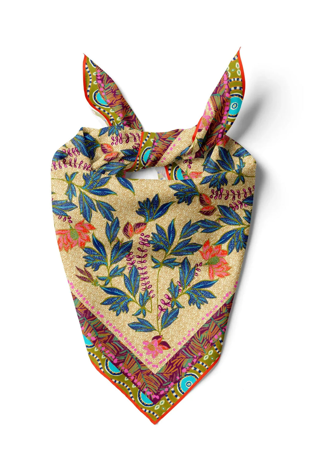 Women's Floral Pattern Scarf Bandana - Stylish Women's Bandana Scarf