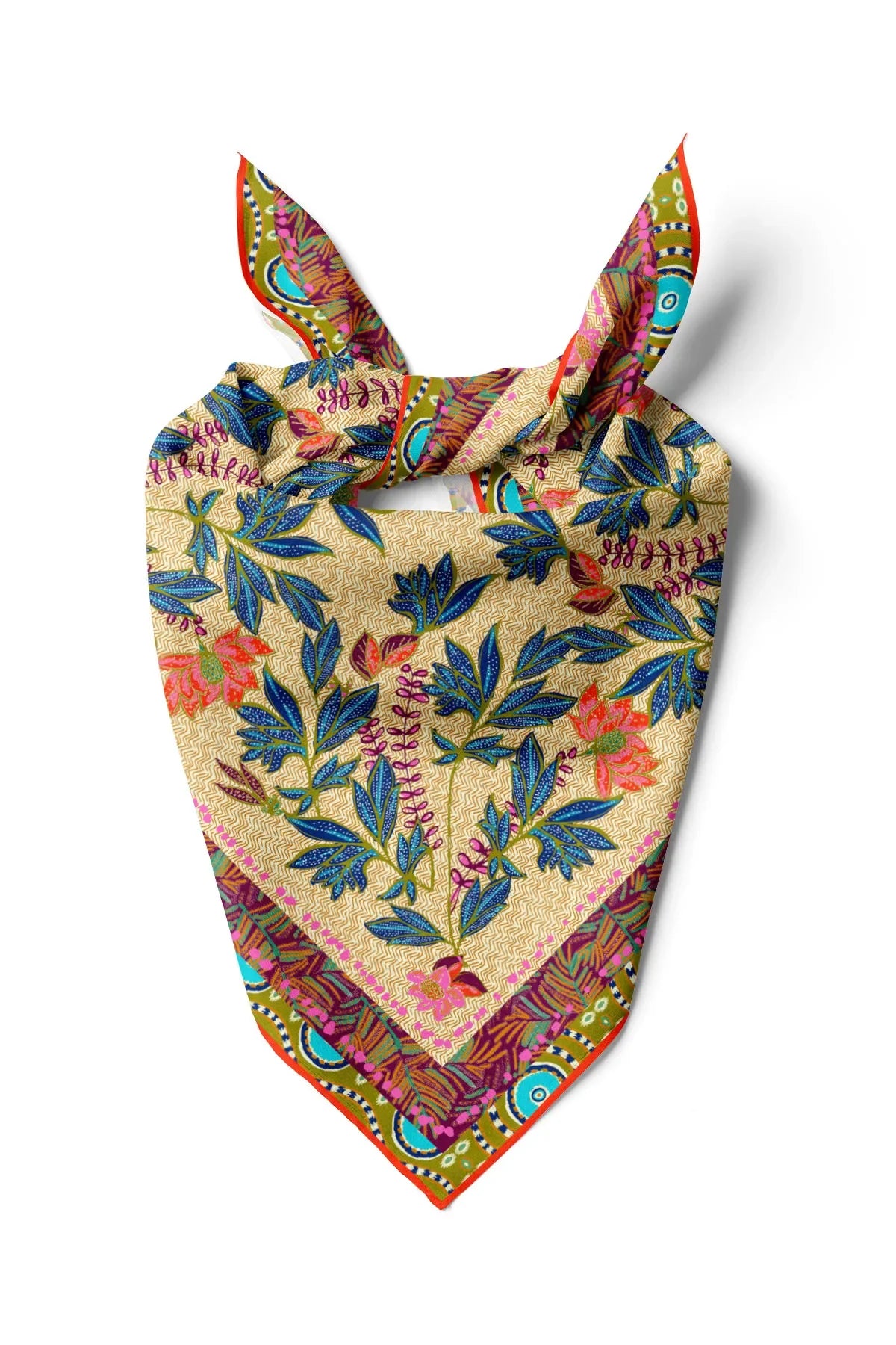 Women's Floral Pattern Scarf Bandana - Stylish Women's Bandana Scarf