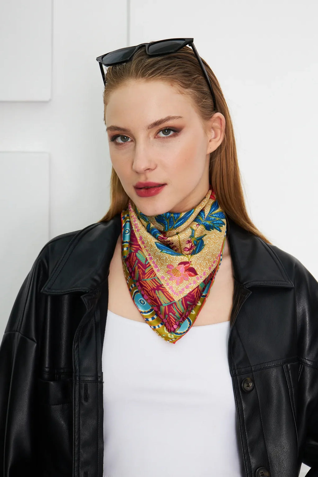 Women's Floral Pattern Scarf Bandana - Stylish Women's Bandana Scarf