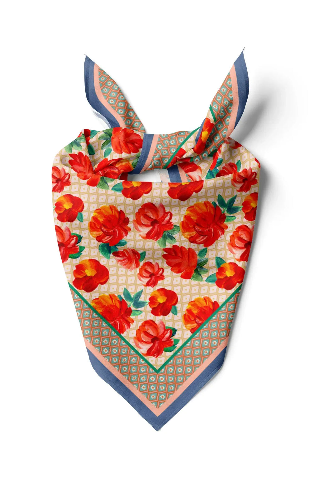 Women's Floral Pattern Scarf Bandana - Stylish Women's Bandana Scarf