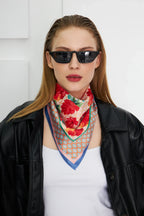 Women's Floral Pattern Scarf Bandana - Stylish Women's Bandana Scarf