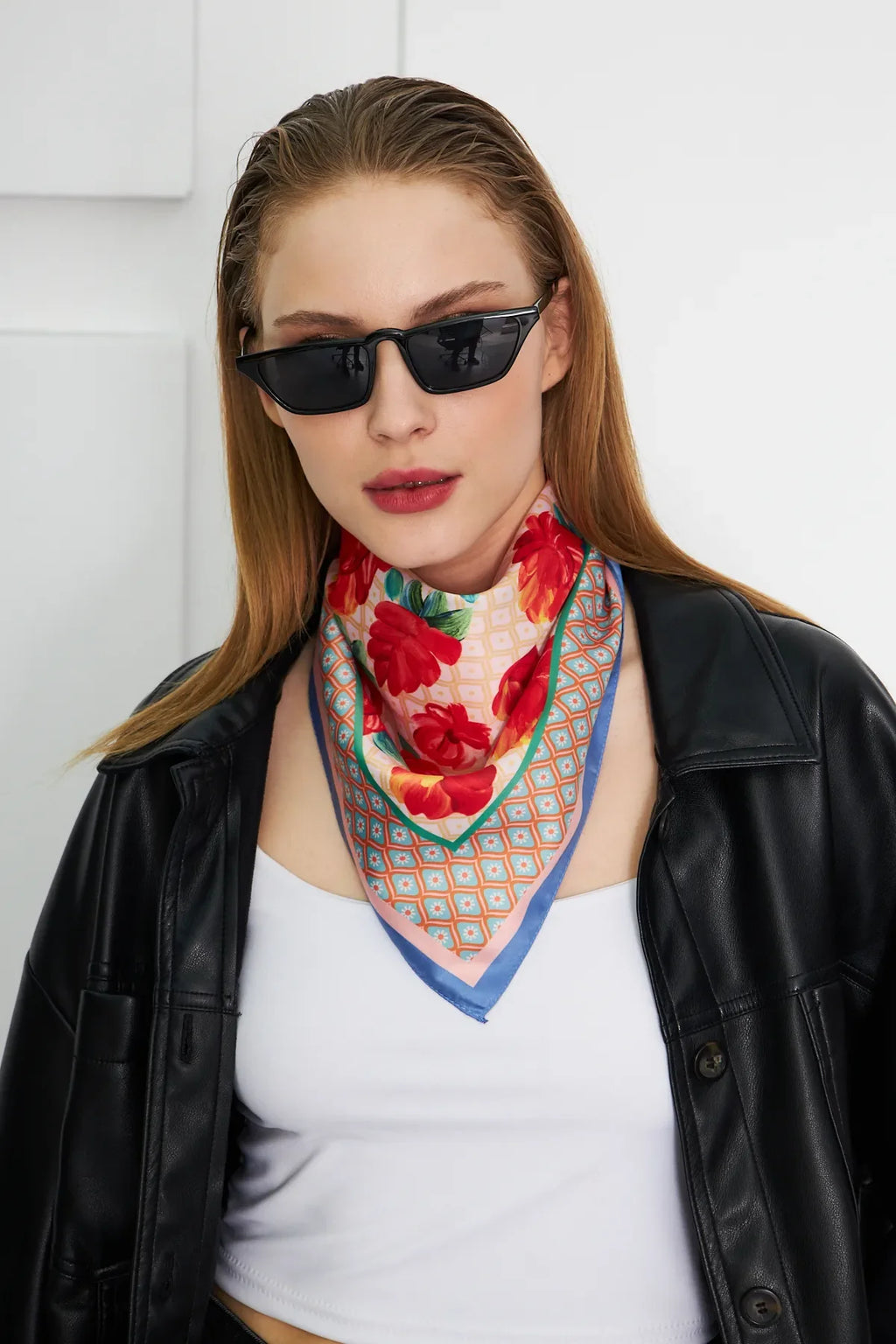 Women's Floral Pattern Scarf Bandana - Stylish Women's Bandana Scarf