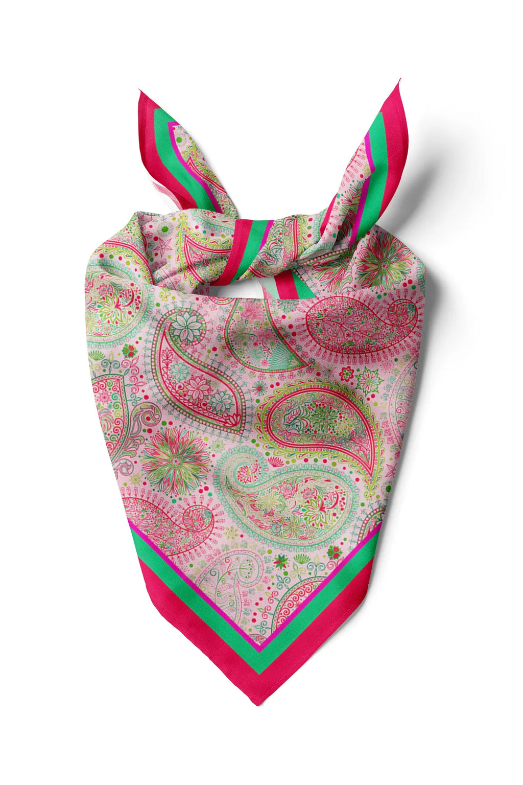 Pink Ethnic Patterned Women's Scarf - Colorful Patterned Women's Scarf