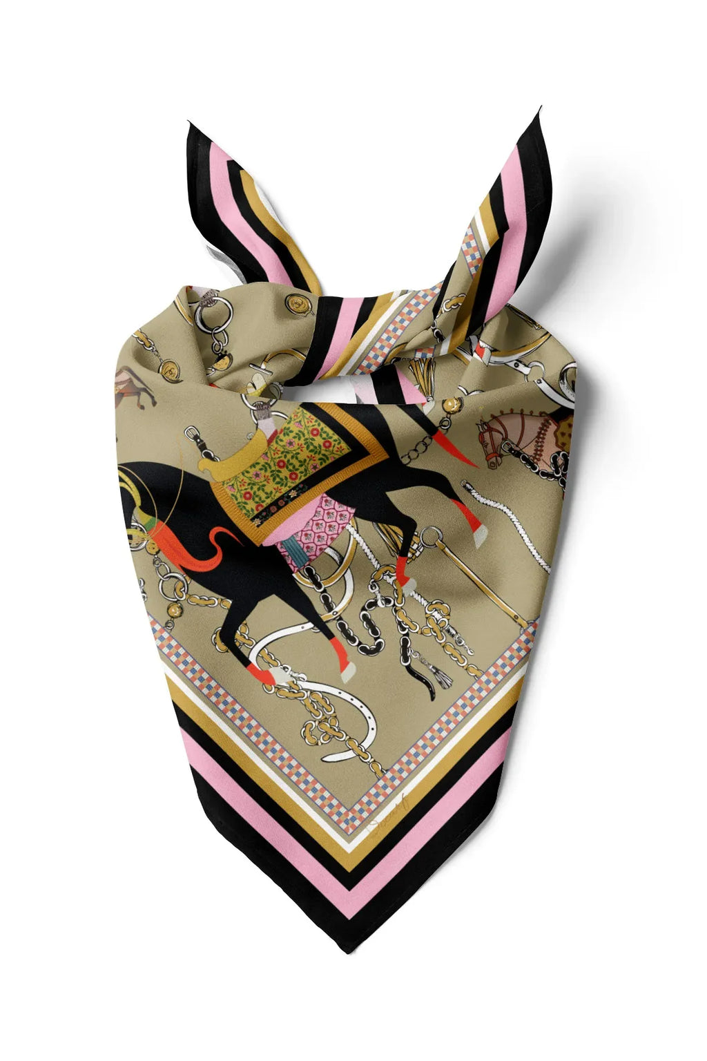 Drasege Patterned Scarf - Colorful Patterned Women's Scarf