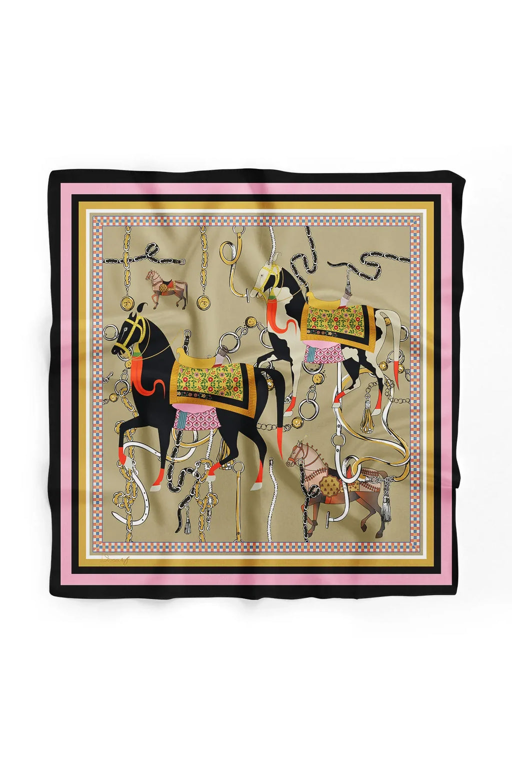 Drasege Patterned Scarf - Colorful Patterned Women's Scarf