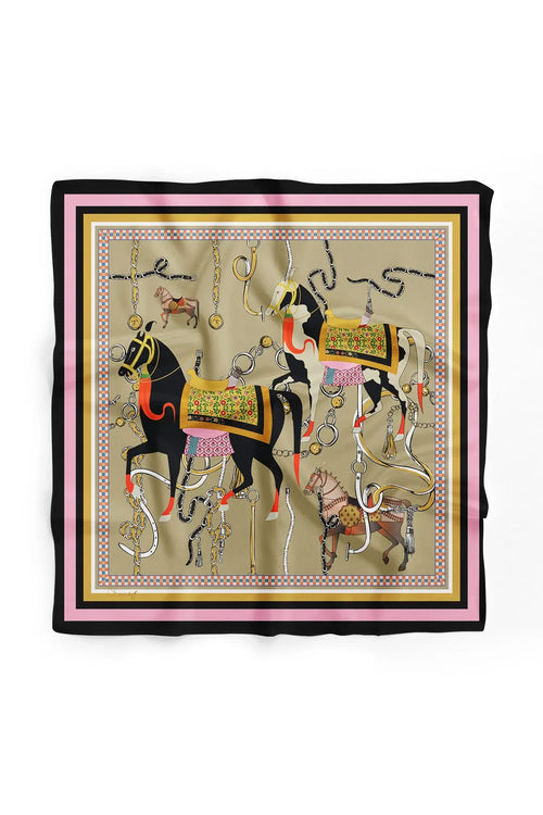 Drasege Patterned Scarf - Colorful Patterned Women's Scarf