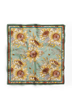Sunflower Patterned Scarf - Colorful Patterned Women's Scarf