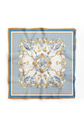 Blue Patterned Scarf - Colorful Patterned Women's Scarf