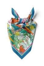 Tropical Patterned Scarf - Colorful Patterned Women's Scarf