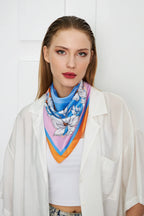 White Floral Scarf - Women's Scarf for Stylish Outfits