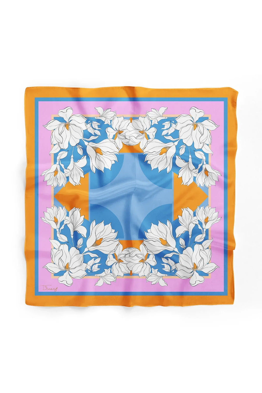 White Floral Scarf - Women's Scarf for Stylish Outfits