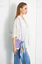 Floral Patterned Scarf - Colorful Patterned Women's Scarf