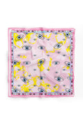 Blue Eye Patterned Scarf - Colorful Patterned Women's Scarf