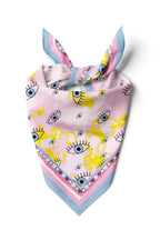 Blue Eye Patterned Scarf - Colorful Patterned Women's Scarf