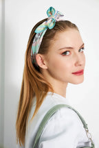 Floral Patterned Scarf - Colorful Patterned Women's Scarf