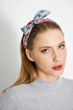 Floral Patterned Scarf - Colorful Patterned Women's Scarf