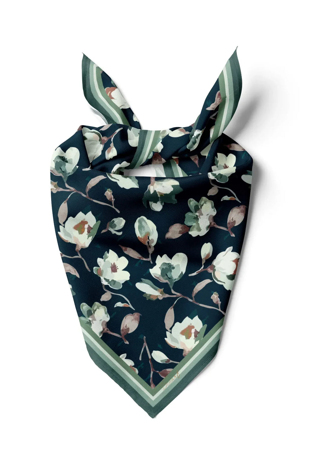 Floral Patterned Scarf - Colorful Patterned Women's Scarf