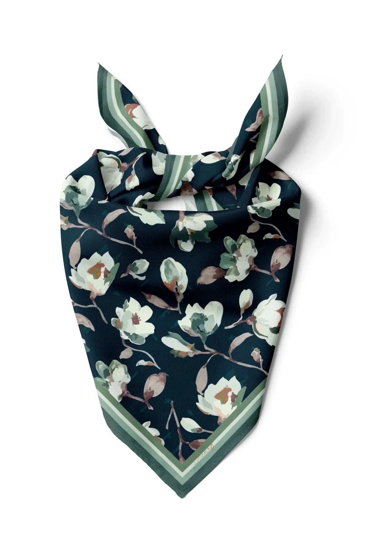 Floral Patterned Scarf - Colorful Patterned Women's Scarf