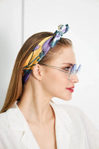 Floral Patterned Scarf - Colorful Patterned Women's Scarf